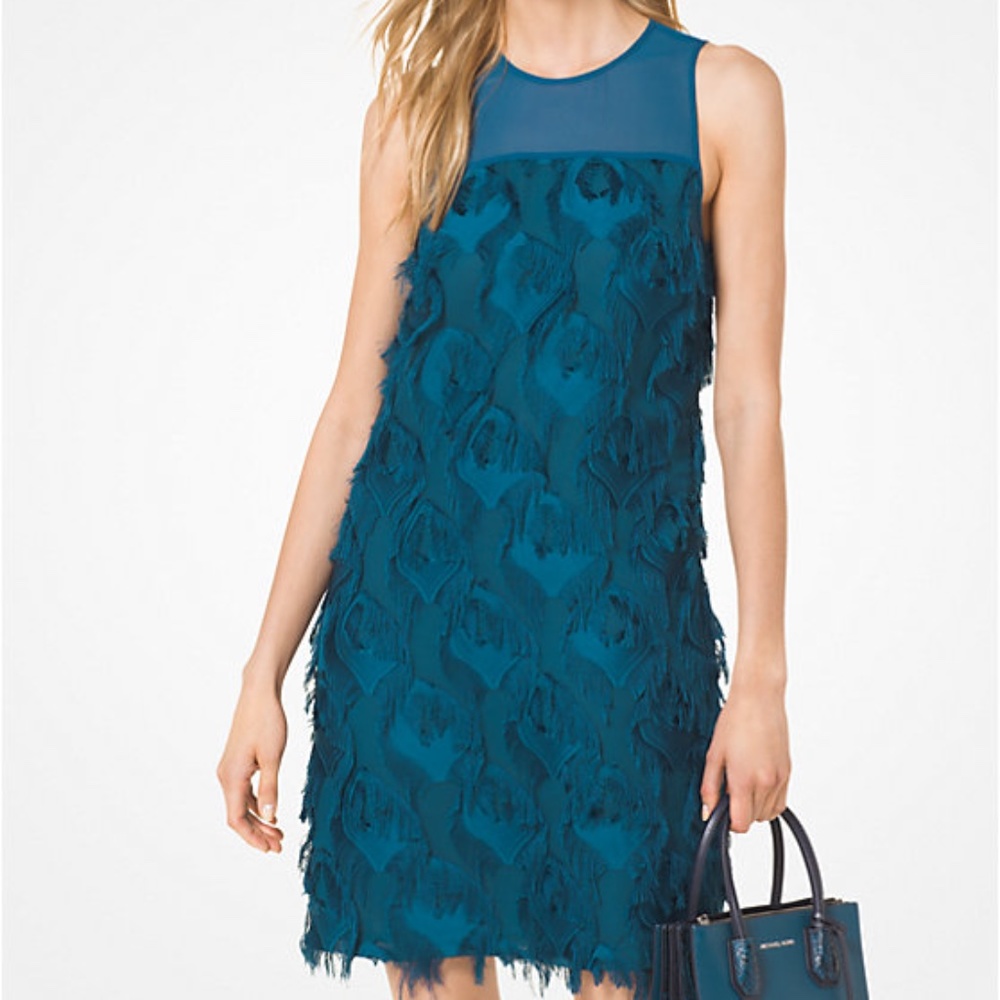 Michael Kors Dress Feather Shift Dress Size 2